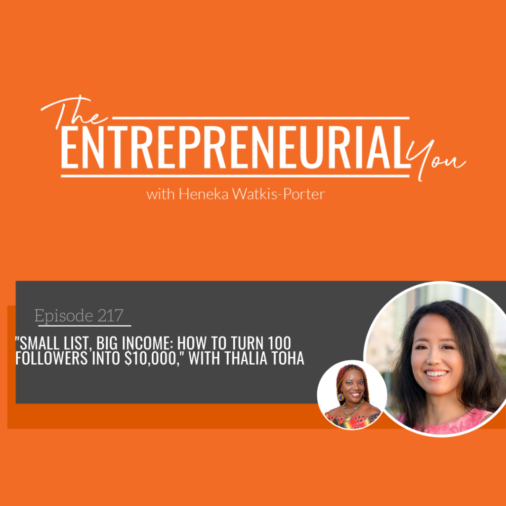 Tahlia Toha on The Entrepreneurial You Podcast