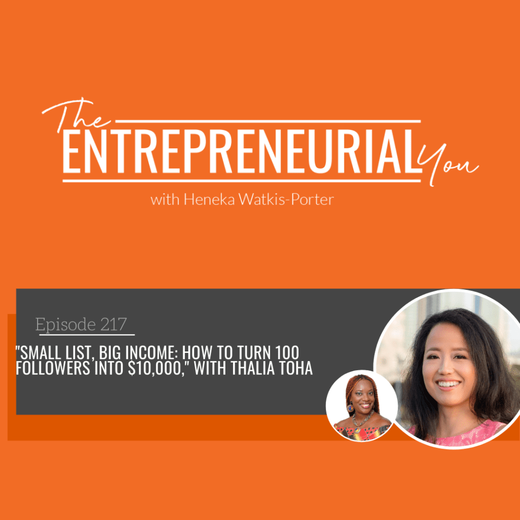 Tahlia Toha on The Entrepreneurial You Podcast