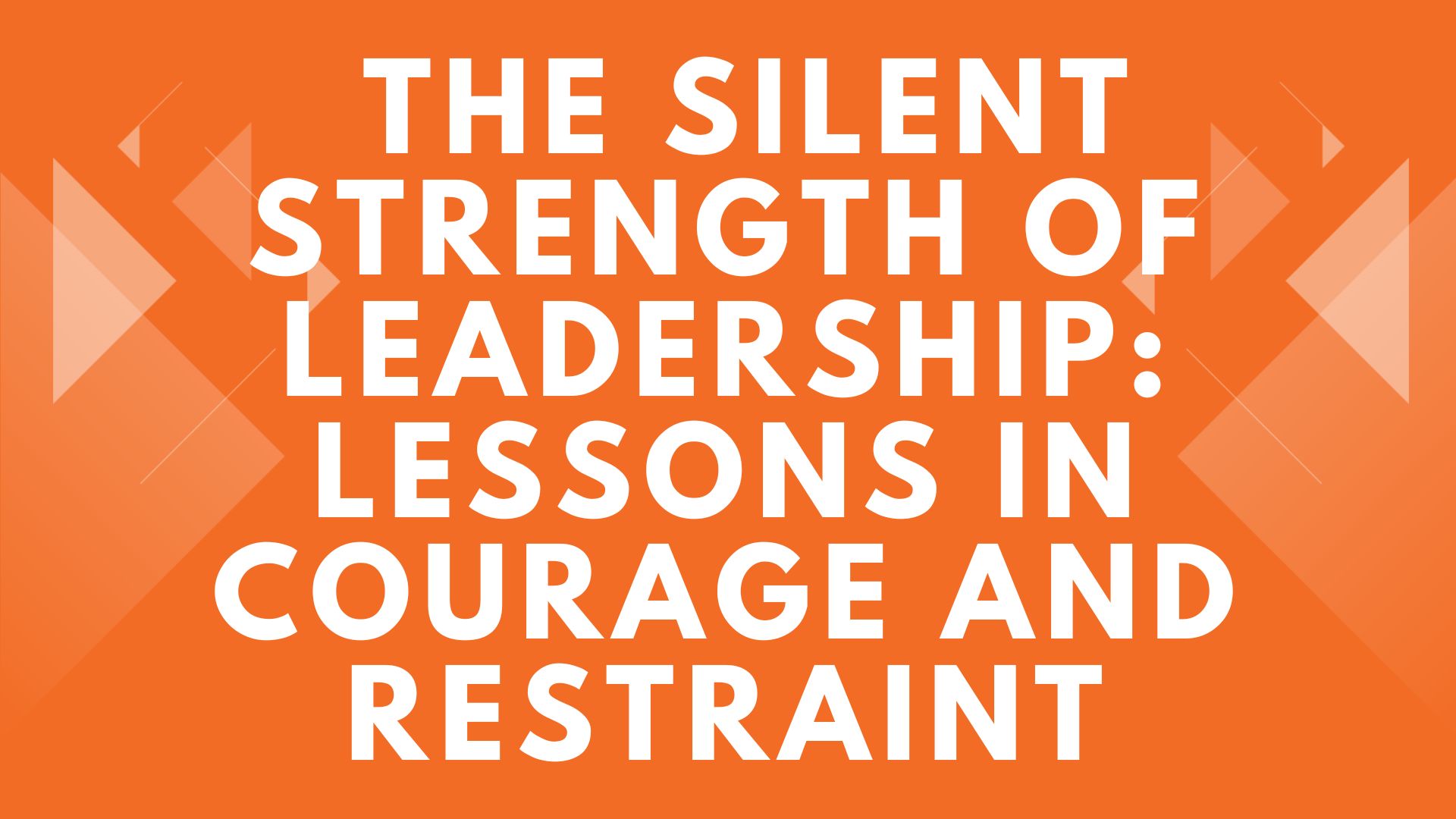 Why I Speak Less (But Say More): A Leader’s Evolution