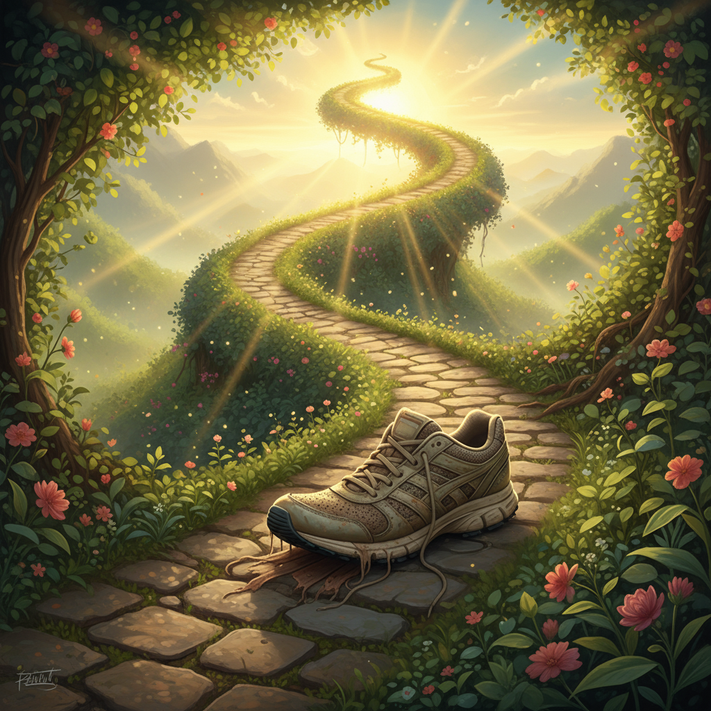 until a good way up from my starting point, something strange began to happen.